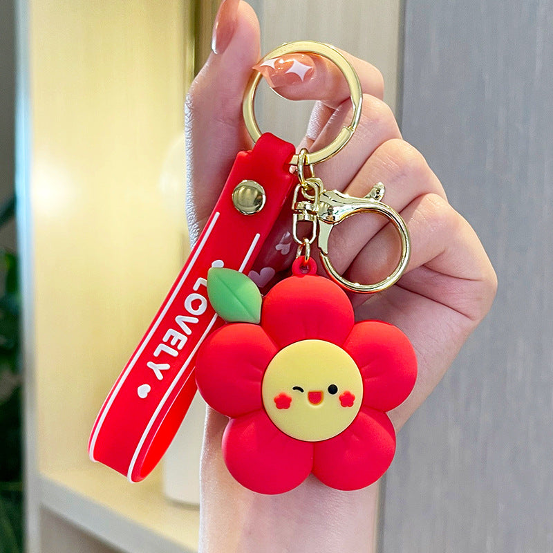Wholesale A Little Flower Cartoon Keychains